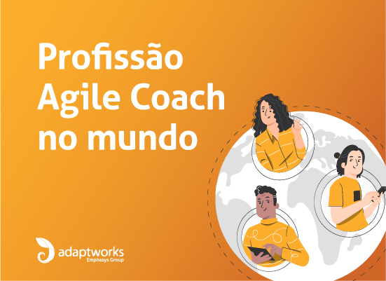 Ilustração de Profissão Agile Coach no mundo